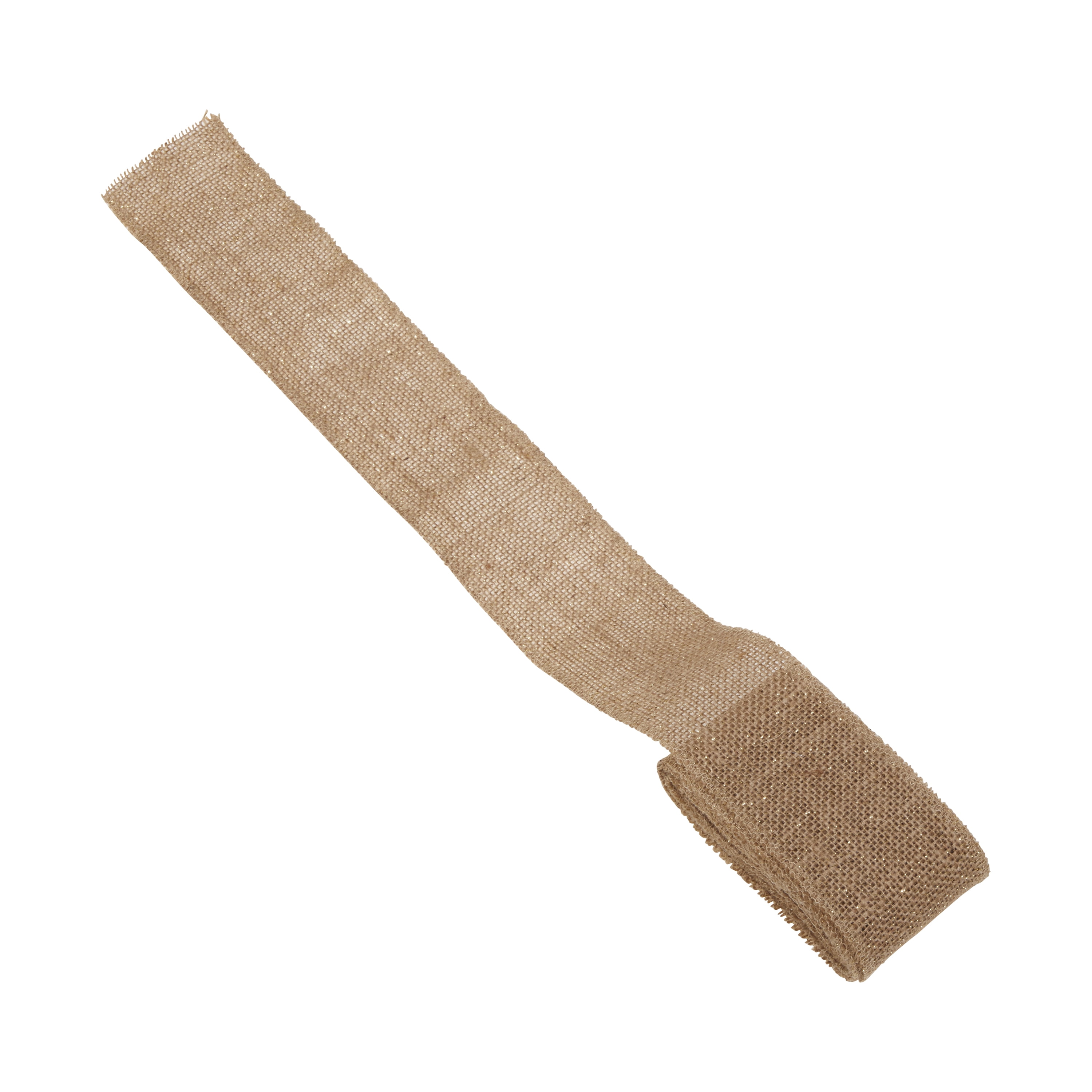 Love, Laugh, Craft Natural Burlap Ribbon, 2.5"W x 3-Yds, Multi-color