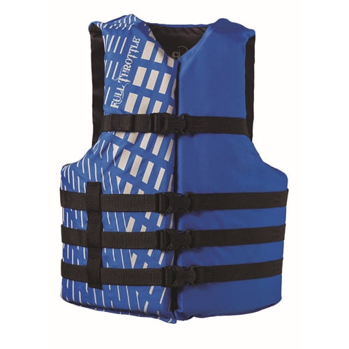 Full Throttle Adult Blue Universal Nylon Water Sports Vest by Full Throttle