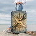 thumbnail image 7 of Rateoe Vintage Compass Printed Luggage Cover, Suitcase Protector Fits 18-32 Inch Luggage-X-Large, 7 of 7