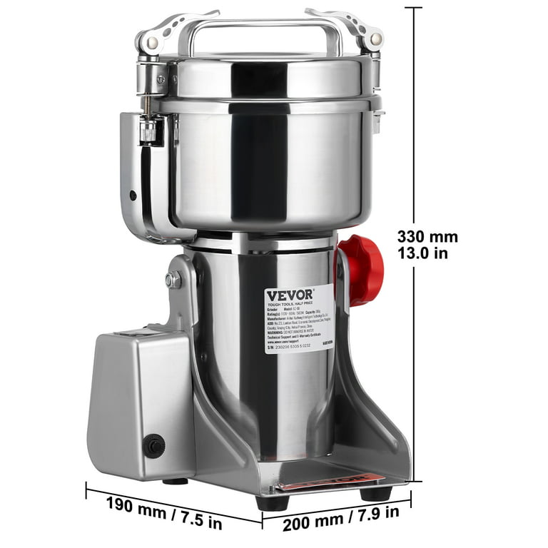 CGOLDENWALL 1000g Commercial Spice Grinder Electric Grain Grinder Mill  Grinding Machine for Dry Grains Spices Coffee Wheat Flour Mill Pulverizer  CE