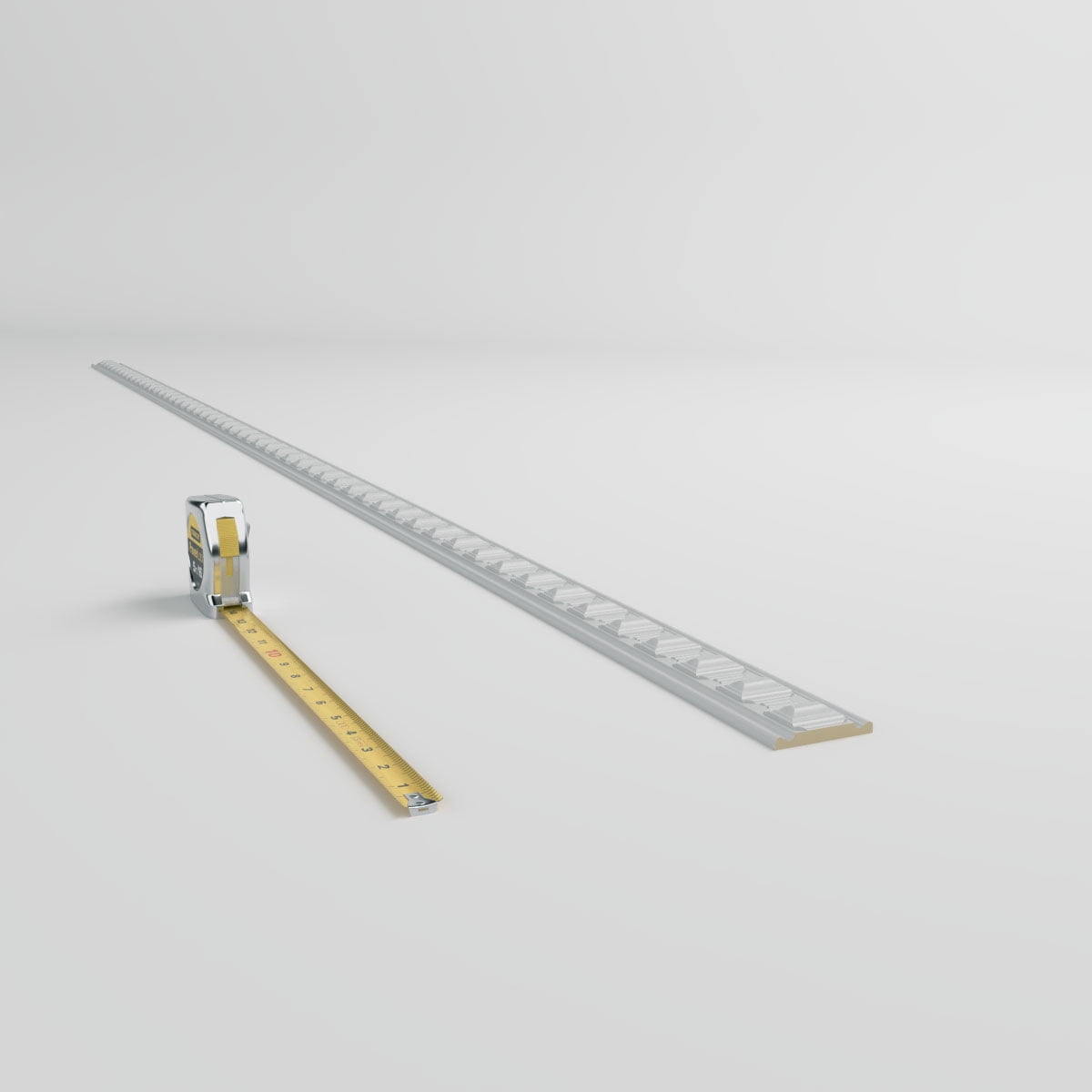 Ekena Millwork 2 3/8"H x 5/8"P, 94 1/2"L, (1 7/8" Repeat), Carrillo Chair Rail (12-Pack)