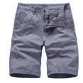 thumbnail image 1 of Pantalones cortos de herramientas de tiempo libre sólido con botones de cremallera de bolsillo para hombres de moda Fridja  fhjkhfk458055, 1 of 2