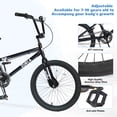 thumbnail image 2 of iRerts 20 inch Freestyle Kids Bike, Single Speed Bicycle for Boys Girls Aged 7-10 Years Old, Fits Height 48"-61", Black, 2 of 6