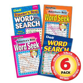 Penny Dell Favorite Word Seek 6-Pack (Paperback)