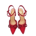 thumbnail image 2 of Ninety Union Gloria Pointed Toe Dressy Mesh Pump, Red, 10, 2 of 4