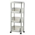 thumbnail image 1 of Yeacher Storage Trolley Rolling Cart Kitchen Tier Wheel Storage Rack Organizer 4 Layers Storage Shelf Rack, 1 of 8