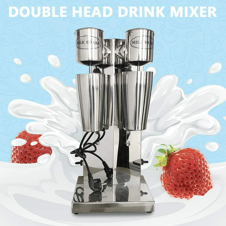 TFCFL Milkshake Maker, Stainless Steel Single Head Electric Milkshake Drink  Mixer 2 Speed Milk Shake Machine with PP Cup 