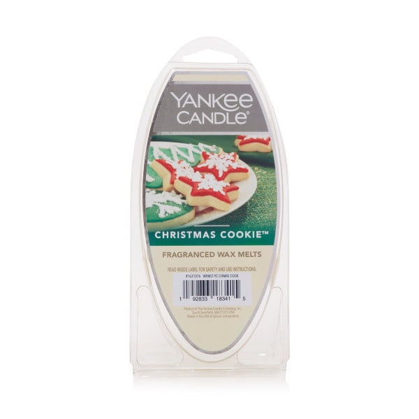 Yankee Candle Christmas Cookie Fragranced Wax Melts, 6 Wax Spheres per Package, Pack of 6 (36 Cubes Total)