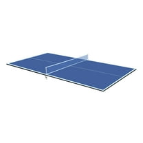 7*4ft Blue Mid-Size Ping Pong Conversion Top Foldable & Portable Table Tennis Table Top for Indoor Games