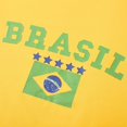 thumbnail image 7 of Trendfront Womens Brasil Flag Graphic Ringer Crop Top Crewneck Y2K Baby Tee Slim Fit Short Sleeve Going Out Casual Streetwear Shirt, 7 of 7