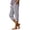 BQ17_Brown, variant on Casual Summer Bermuda Shorts for Women Striped Side Split Button Knee Length Long Shorts with Pockets Brown S