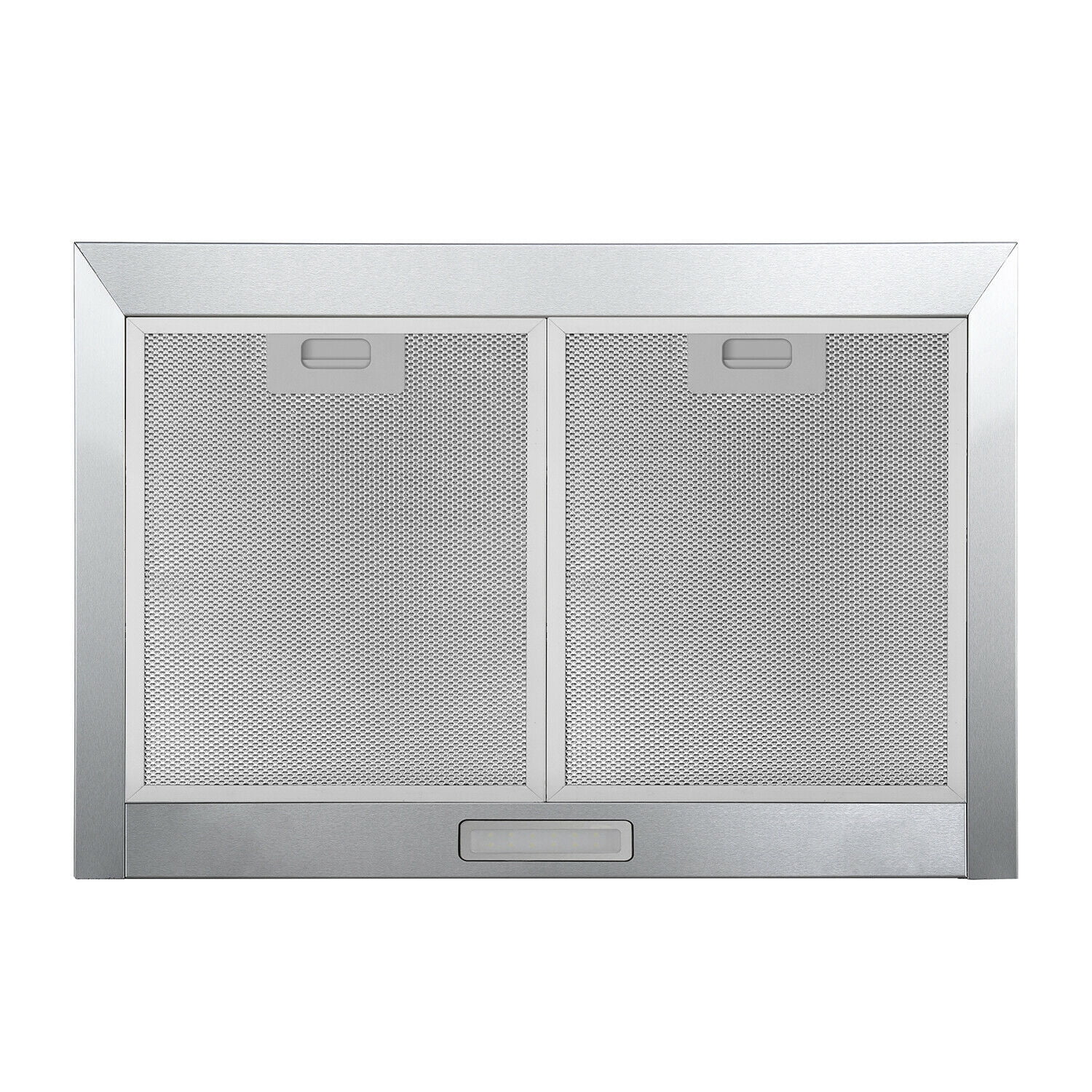 Wall Mount Range Hood 30 inch Stainless Steel Vent Hood w/ 3 Speeds Push Button Controls 450 CFM Stainless Steel Chimney-Style Over Stove Vent Hood with LED Light