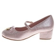 thumbnail image 3 of Badgley Mischka Girls Dress Shoes (Little Kids, Sizes 11–4), Pink, Size: 12, 3 of 7