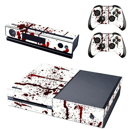 - Blood Splatter Xbox One Console SKIN 2x Controller Stickers Decal FacePlate Pad