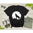 thumbnail image 2 of Lone Wolf Howling At Moon Gift For Men Women Kids Boys Girls T-shirt Mountain Wolf Moon Shirt Girls Boys Youth Wolf Graphic Design Tshirt, 2 of 8
