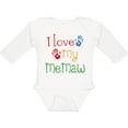 thumbnail image 3 of Inktastic I Love My Memaw Girls Long Sleeve Baby Bodysuit, 3 of 5