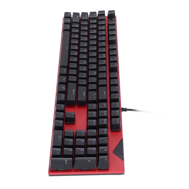 Mechanical Keyboard, Red Switch PC Keyboard Comfortable To Use 104 Keys for Game for Home for Office Red