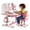 Pink #3, variant on Floseru Height Adjustable Kids Desk and Chair Set, Kids Functional Desk and Chair Set, Children Study Desk, Study Table for School Writing Table for Writing Reading