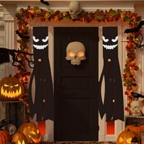 Arghm Ghost Halloween Windsock Halloween Single Tube Flag Halloween Wind Flag with Glow in Dark for Yard Decor During Halloween Party As Outdoor Accent