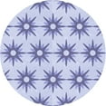 thumbnail image 1 of Ahgly Company Machine Washable Indoor Round Transitional Heavenly Blue Area Rugs, 5' Round, 1 of 7