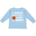 thumbnail image 3 of Inktastic I Watch Basketball with Mommy Boys Long Sleeve Toddler T-Shirt, 3 of 5