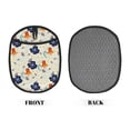 thumbnail image 2 of Pofeuu Flower Leaves Print Silicone Pot Mat Mitten With Hanging Loop Heat Resistant Oven Mitts Non-Slip Bbq Baking Smoking Potholders, 2 of 7