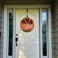 thumbnail image 3 of Pumpkin Wooden Welcome Door Hanging Home Window Wall Decoration, Sturdy Odorless Design With Hello Fall Maple Leaf Accents, Indoor Outdoor Versatile Decoration For, 3 of 7
