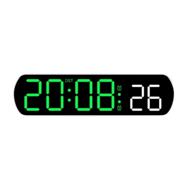 Reloj digital Macarena despertador de escritorio portátil pantalla de 12/24 horas Verde