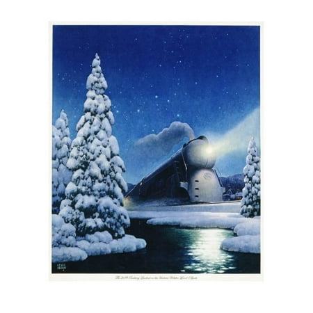 20th Century French Art - The 20th Century Limited on the Historic Water Level Route Print Wall Art By Leslie Ragan