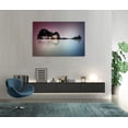 thumbnail image 5 of HFDF Large Abstract Guitar Island Canvas Wall Art Modern Music Patgs Abstract Tree Patg Prts Music Lover Home Decor for Livg Room Ready to Hang 18x12inch Framed, 5 of 6
