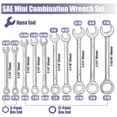 thumbnail image 4 of 20/10 Pcs Mini Wrenches Set, Thin Metric SAE Combination Wrenches Set Box and OpenEnd Wrenches for Car Bike Furniture Repairs, 4-11mm and 5/32"-7/16", 4 of 10