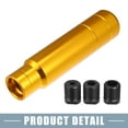 thumbnail image 6 of Unique Bargains Car Gear Shift Knob Universal with 3 Threaded Adapters 5 Inch Lever Cover Head Aluminum Alloy Gold Tone, 6 of 6