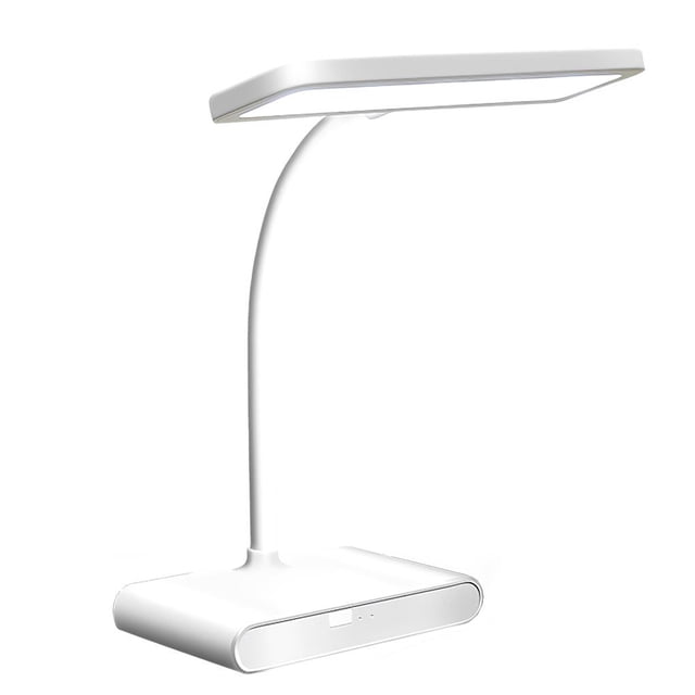 Cateissary Lámpara de escritorio LED Luz de lectura junto a la cama blanca Lámpara de para el cuidado de los ojos con tres colores de luz Luz de Iluminación y accesorios Cateissary HA014164-00