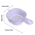 thumbnail image 3 of Uklsqma Double Layer Drainage Basket with Handle | Multi-Functional Abs Fruit and Vegetable Washer Drainer | Large Capacity Stackable Kitchen Storage Basket for Household and Living Room Use, 3 of 6