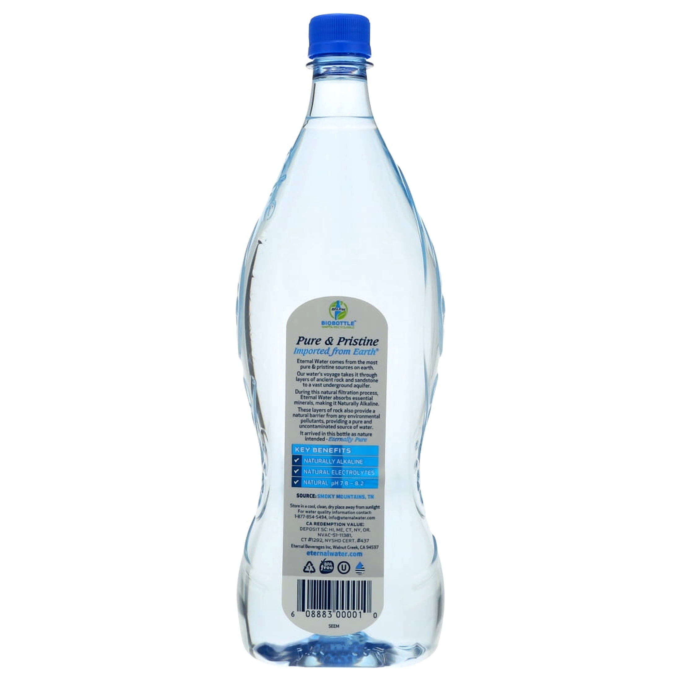 Eternal Naturally Alkaline Spring Water - Case of 12 - 1.5 Liter
