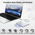 thumbnail image 3 of Suitable External Dvd Cd Drive, Usb Type C Portable External Ultra Slim Superdrive Burner Optical Drive Cd Rw Dvd Rw Di, 3 of 5