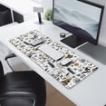 thumbnail image 2 of Long Mouse Pads for Desk,White Halloween Pumpkin Bat Pattern Desk Mats on Top Of Desks, Desk Mouse Pad Extra Large with 3mm Non-Slip Base and Stitched Edge for Gaming,Office,Work,Home 31.5"x11.8", 2 of 6
