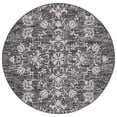 thumbnail image 2 of Safavieh Courtyard Nina Floral Indoor/Outdoor Area Rug, Black/Light Gray, 6'7" x 6'7" Round, 2 of 10