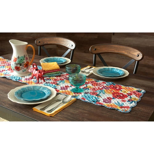 The Pioneer Woman Flea Market Reversible Table Runner, 14"W x 72"L