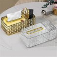 thumbnail image 3 of Luxury Wind Tissue Box Simple Paper Box Creatives Table Storage Box-C, 3 of 5