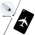 thumbnail image 3 of Airport Luggage Handbag Name Message Label Card Holder Black 2pcs, 3 of 6