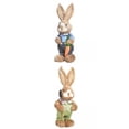 thumbnail image 1 of 2x precioso conejo de Pascua estatua de piezaza escultura vacaciones jardín decoraciones foto Props, 1 of 9