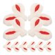 thumbnail image 1 of 10pcs Adorable Bunny Ear Hairpin Craft Cartoon Hair Clip Accessories for DIY Decor, 1 of 5