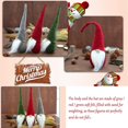 thumbnail image 3 of Decoraciones navideñas de gnomos navideños, 3 muñecas navideñas hechas a mano sin rostro, hechas a mano para decoración navideña y decoración de mesa - Elfo navideño F, 3 of 5