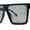 Navy / Black, variant on Squared Mobster Mafia Oversize Rectangular Sunglasses Black Tortoise - Brown