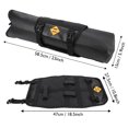 thumbnail image 4 of Bolsa enrollable para el tubo delantero para guardar accesorios de ciclismo, bolsa impermeable para manillar de bicicleta, 4 of 8