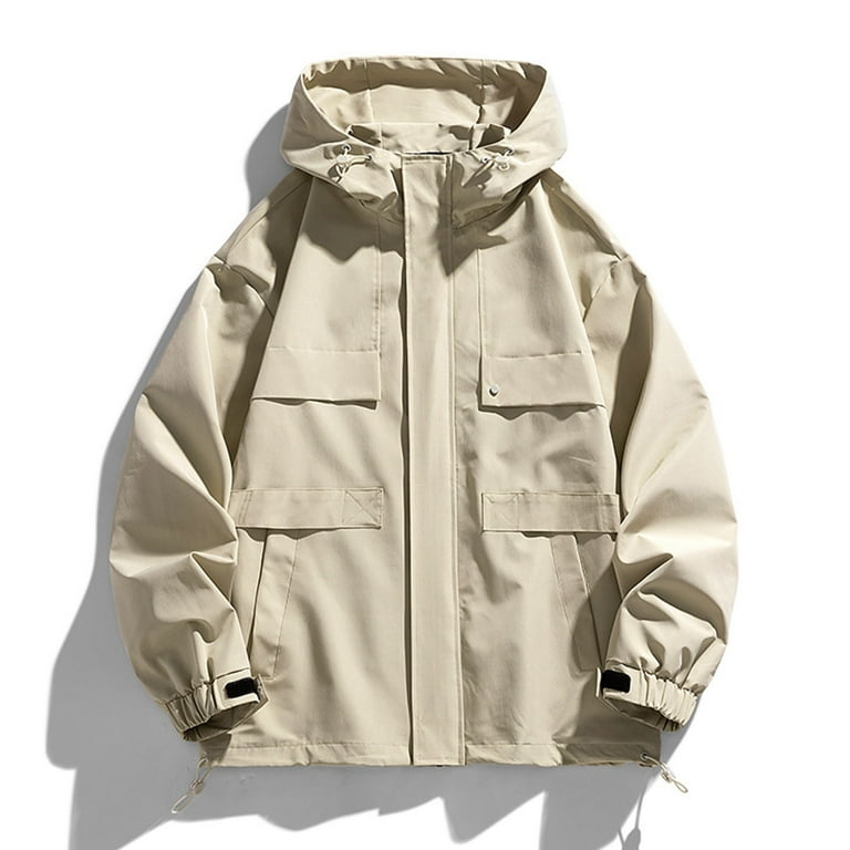 Maoxin Men's Jacket Men's Casual Loose Fitting Workwear Long
