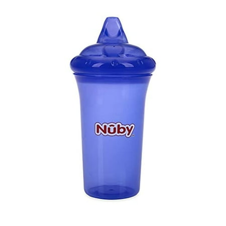 Nuby No Spill Cup With Reversible Valve, 9 Ounce, Purple