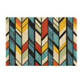 thumbnail image 7 of Yayeee Bath Rug for Bathroom Floor Non Slip Rectangle Fluffy Soft Absorbent Mat, 16"x24", Yellow Geometric, 7 of 7