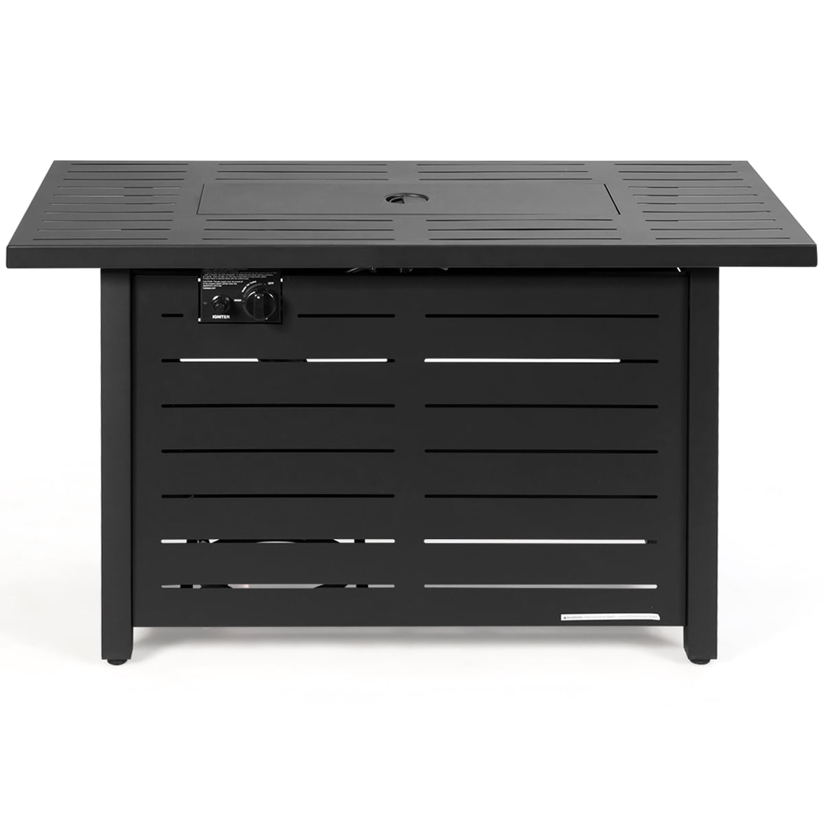 Topbuy Outdoor 60,000 BTU Fire Pit Table Patio Propane Heater w/Door & Table Cover